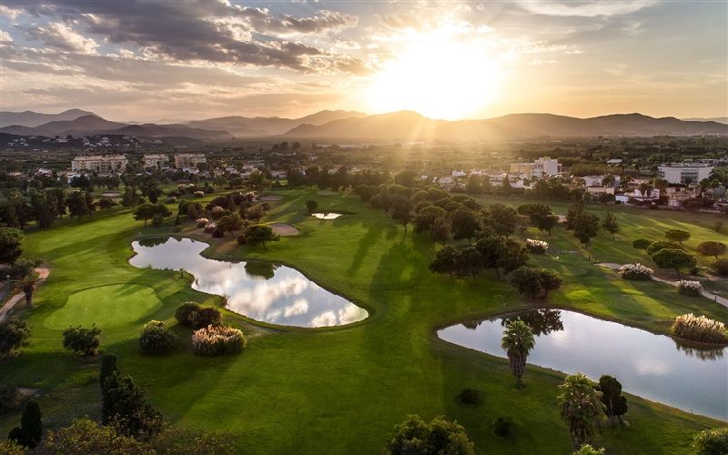 oliva nova golf course sunset