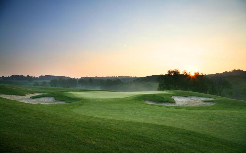 dale hill golf course sunset