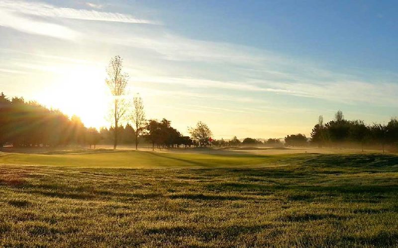 the dorset golf course sunset
