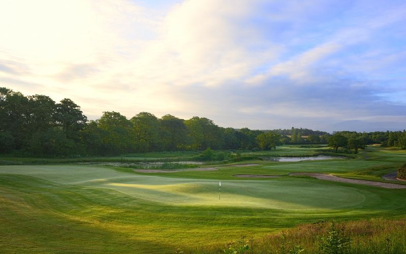 vale resort golf course sunset