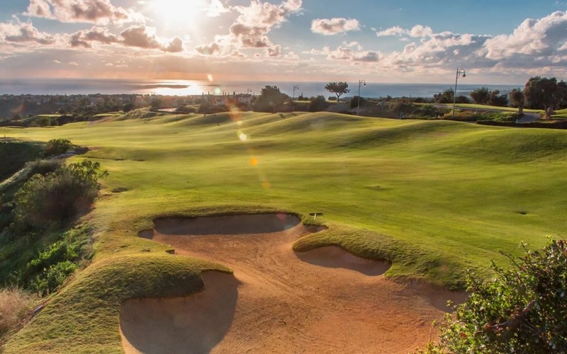 aphrodite hills golf course sun