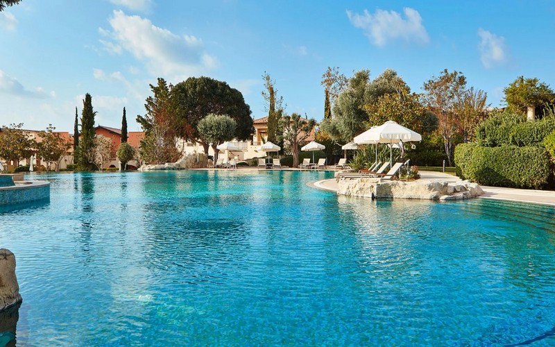 aphrodite hills resort pool blue