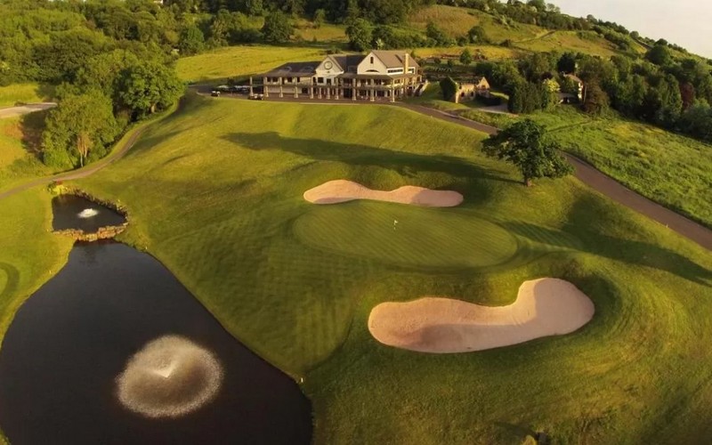 celtic manor golf course aerial
