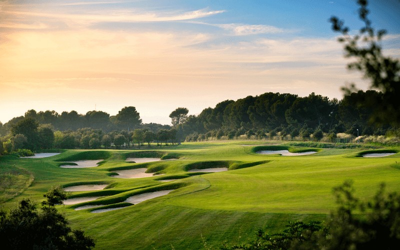 real club de golf el prat sunset barcelona