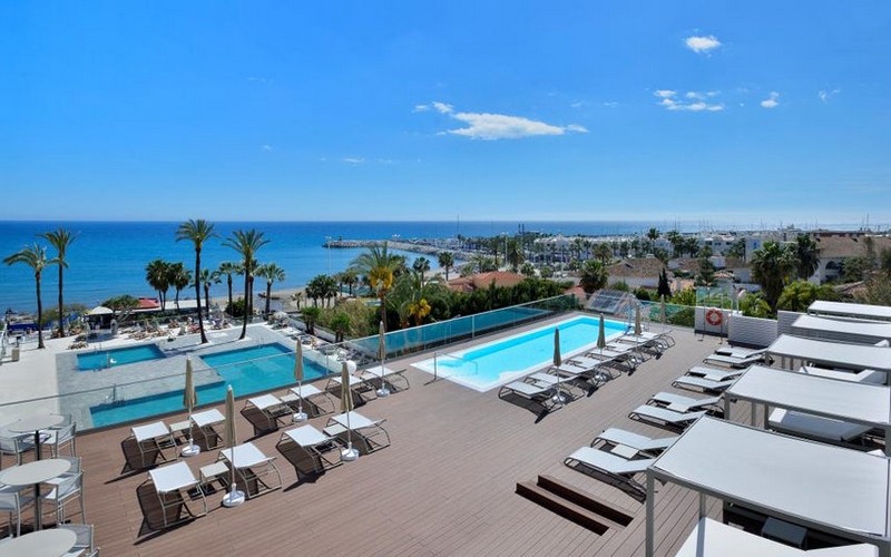 sol house hotel pool sun loungers